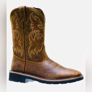 Wolverine W10764 Dark Brown Men’s Rancher Work Boot. Steel Toe, ASTM F2413-18.